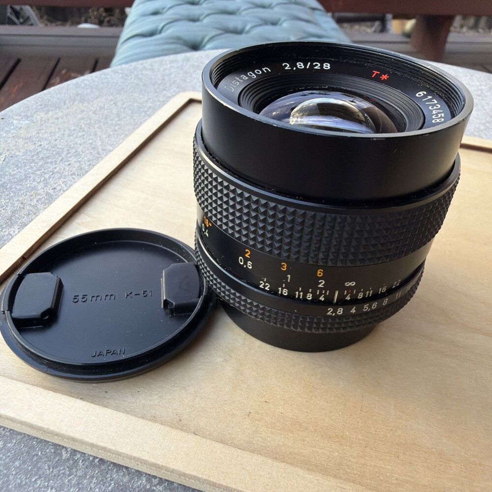 Contax Carl Zeiss Dictation T* 28mm F2.8 Manual Focus Lens